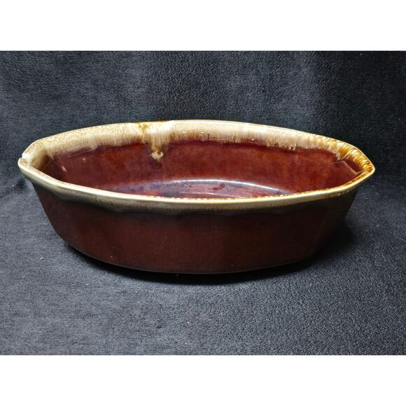 McCoy Pottery Oven Proof Brown Drip Oval Appetizer Veggie Serving Bowl 7071 USA - Picture 9 of 9
